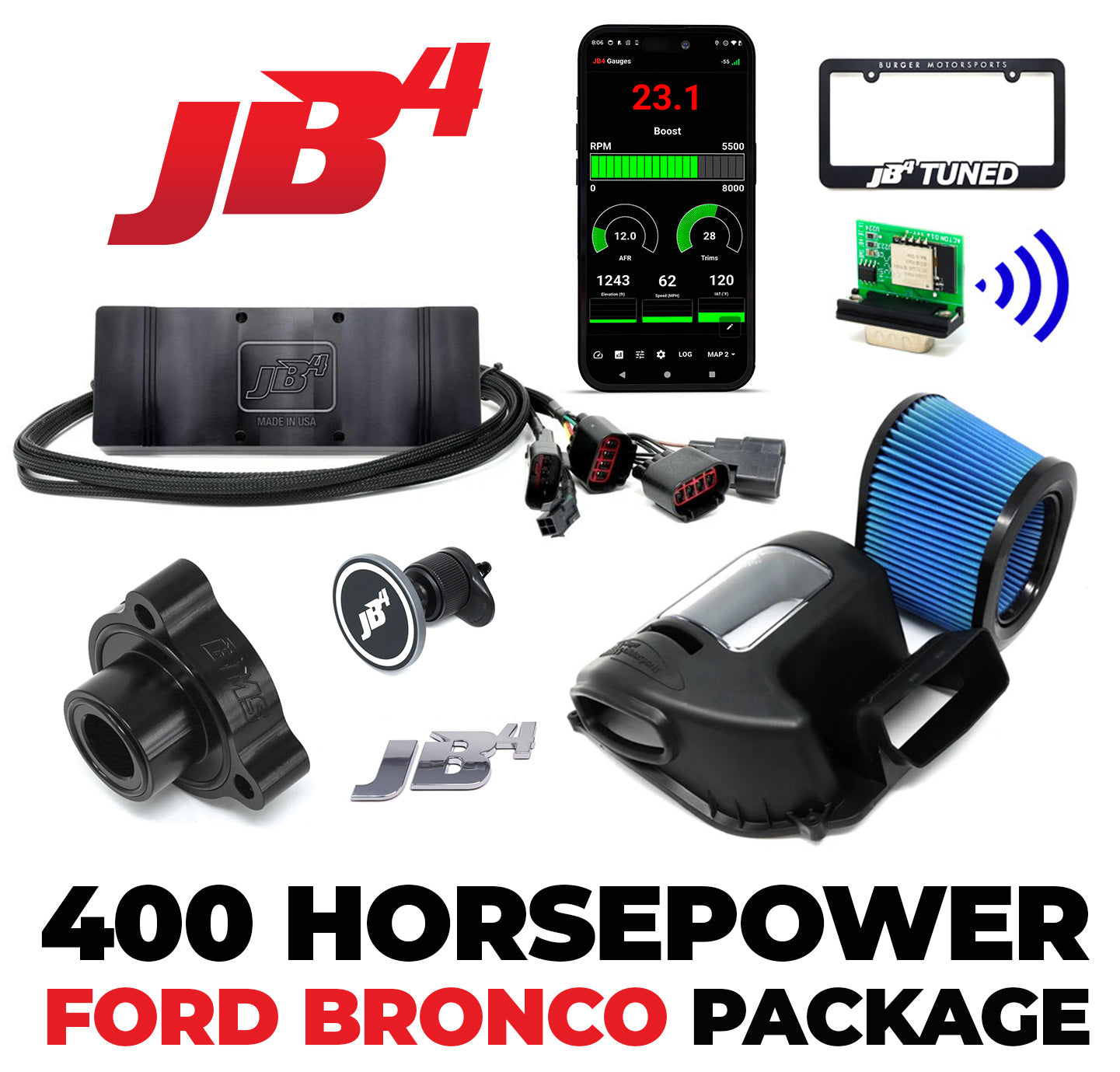 400 Horsepower 2.7L Ford Bronco Package – Burger Motorsports Inc