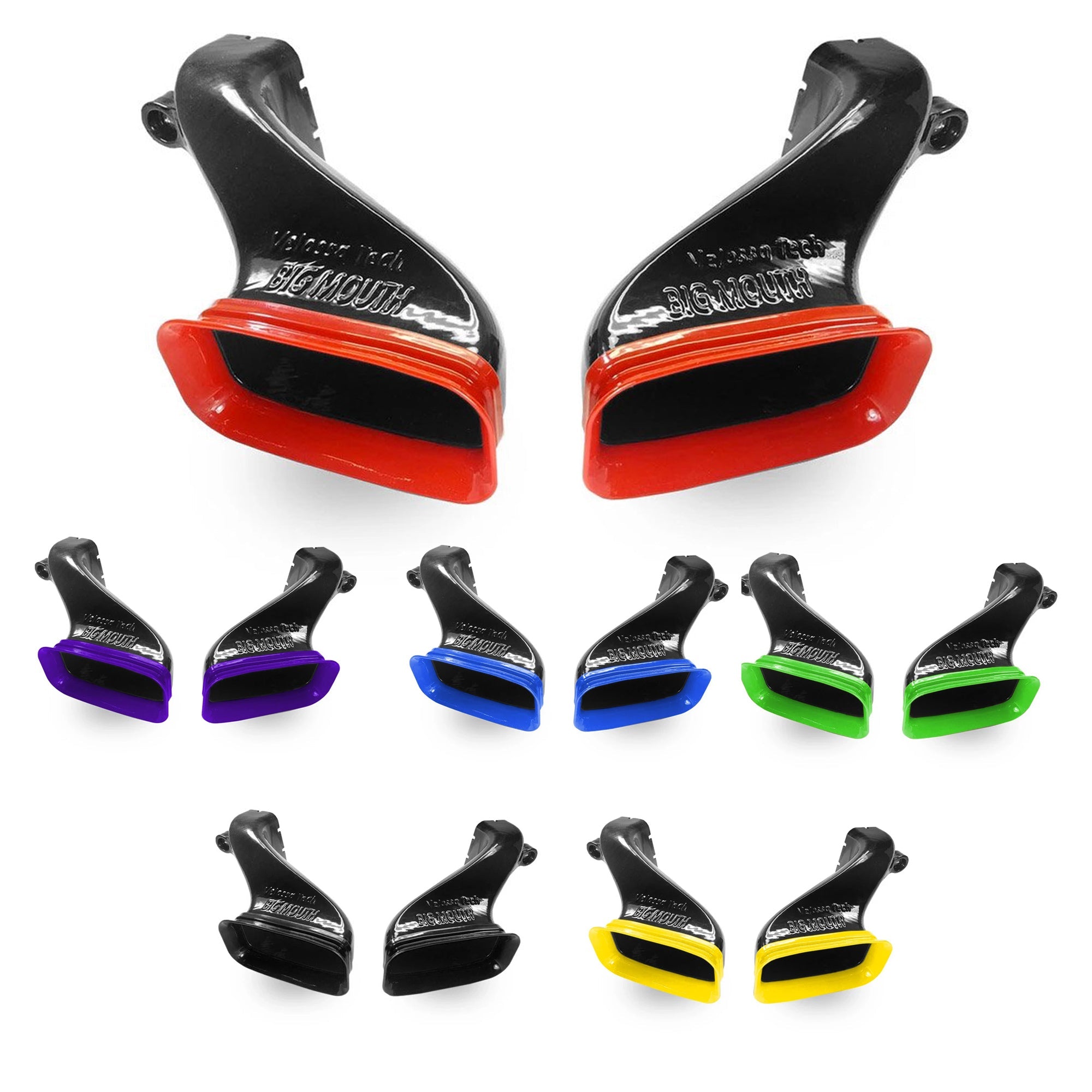 Velossa Tech Dual Big Mouth Ram Air Snorkels – Burger Motorsports Inc