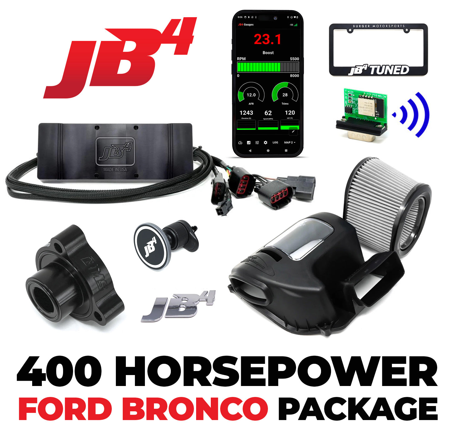 400 Horsepower 2.7L Ford Bronco Package – Burger Motorsports Inc