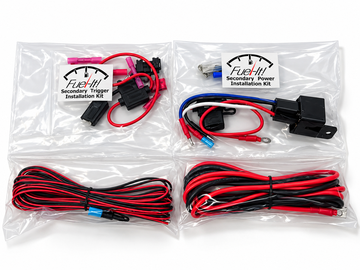 Replacement wiring harness with integrated relay for secondary pumps and meth pumps