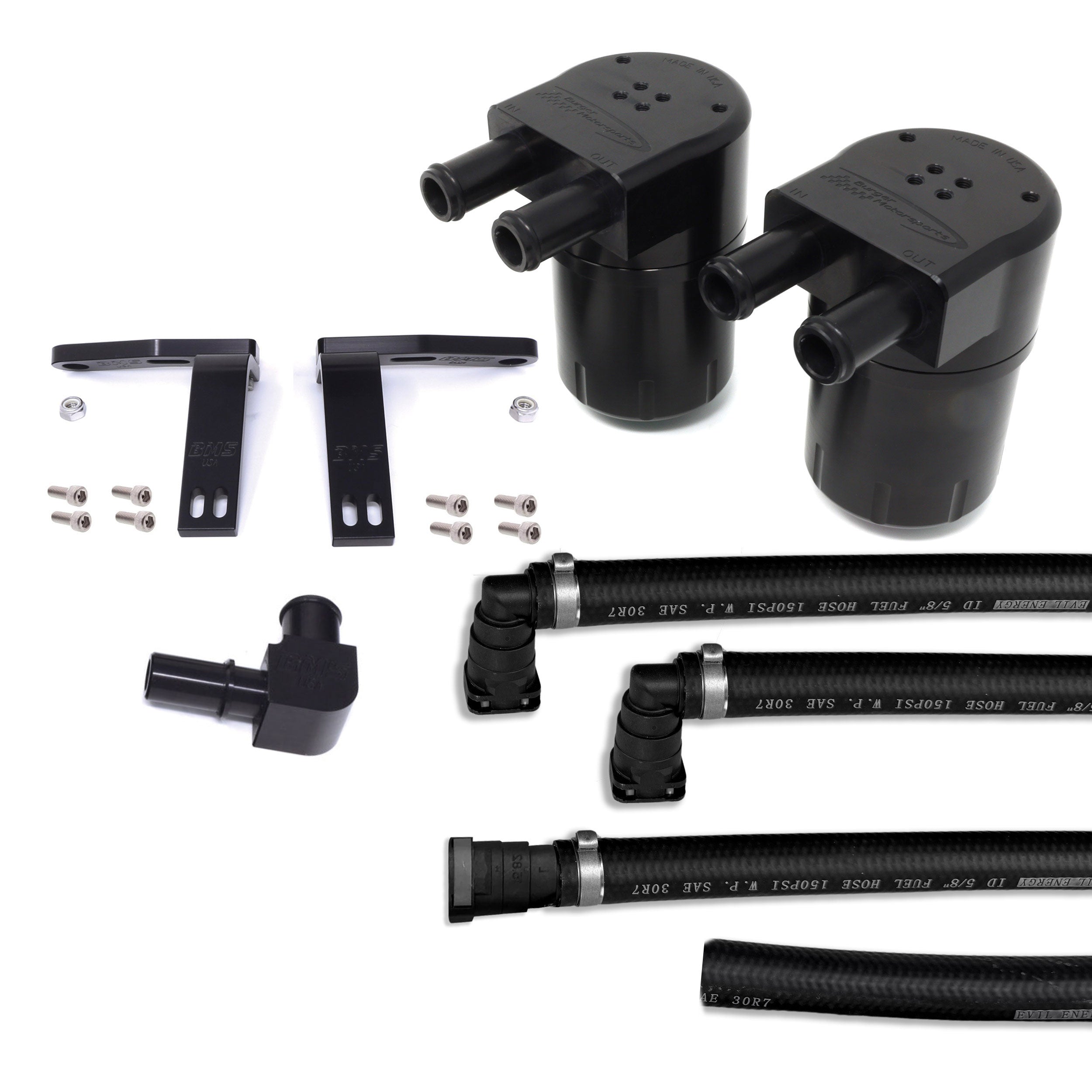 BMS Dual Oil Catch Can System for 2015+ EcoBoost Ford F-150 and Raptor (V2)