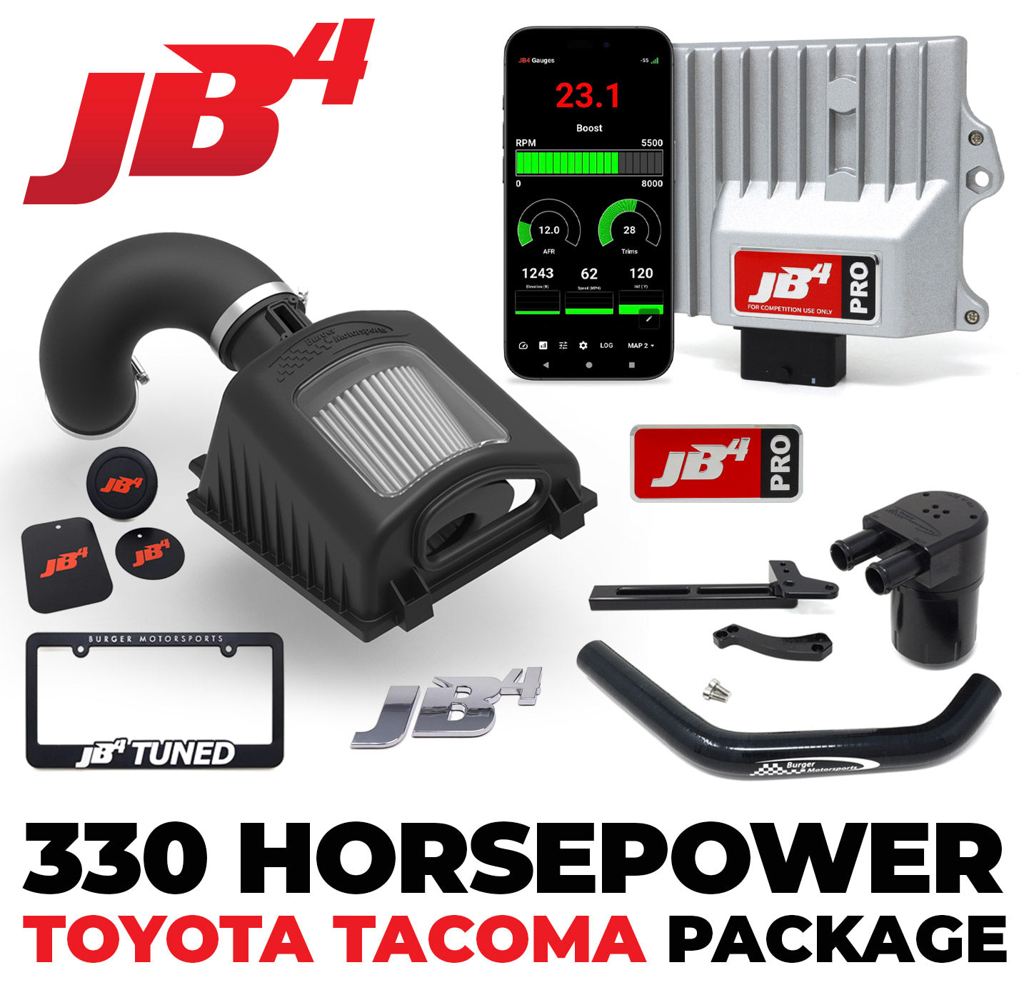330 Horsepower 2024+ Toyota Tacoma & 2025+ 4Runner Package