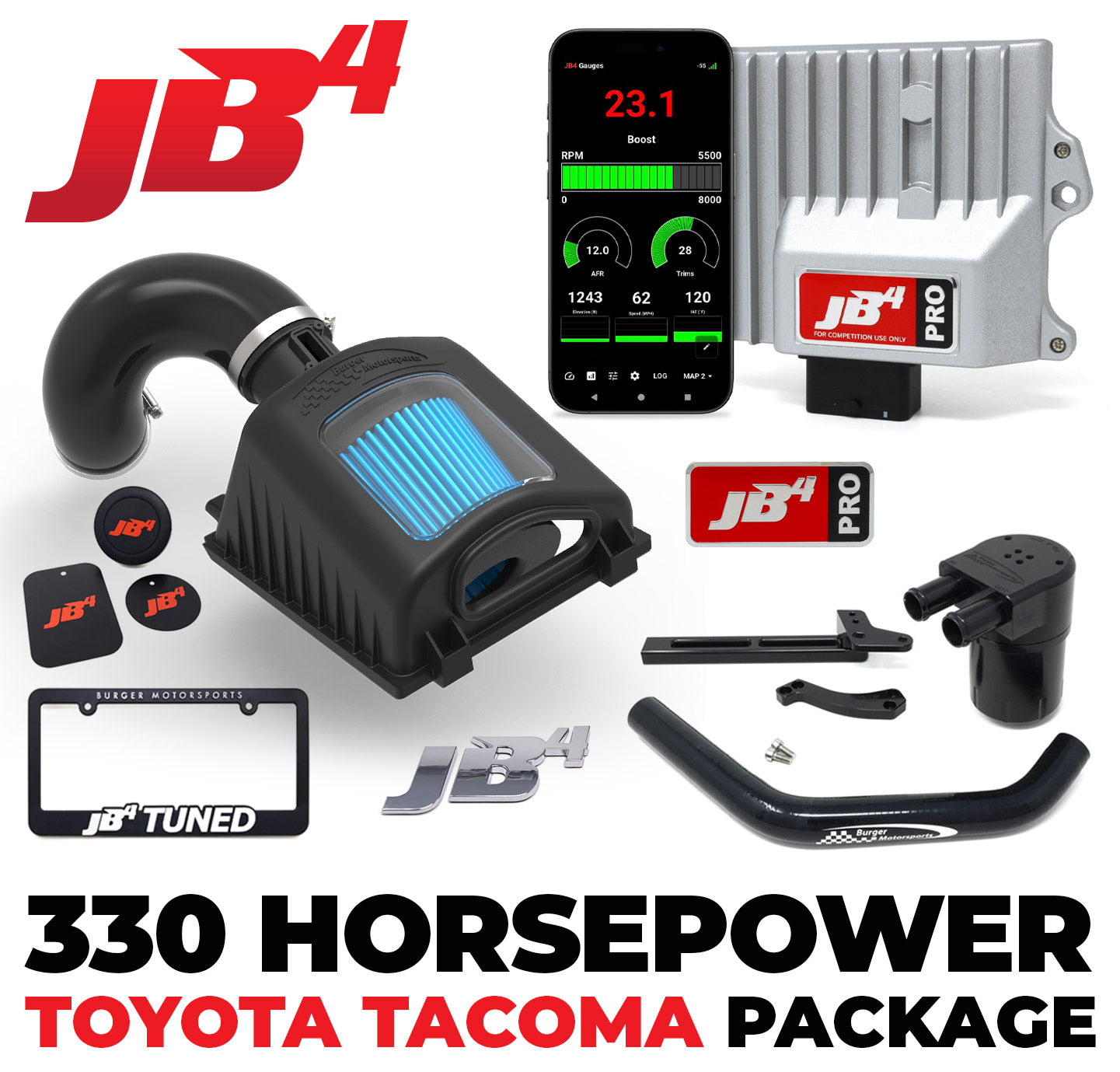 330 Horsepower 2024+ Toyota Tacoma & 2025+ 4Runner Package