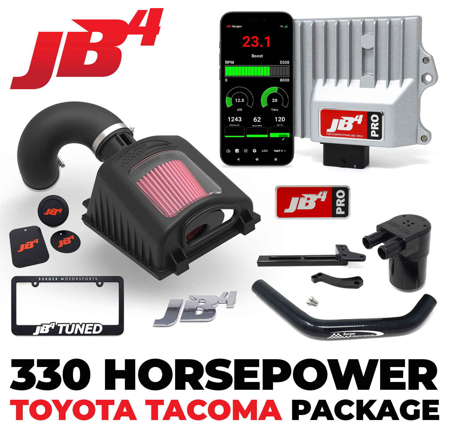 330 Horsepower 2024+ Toyota Tacoma & 2025+ 4Runner Package
