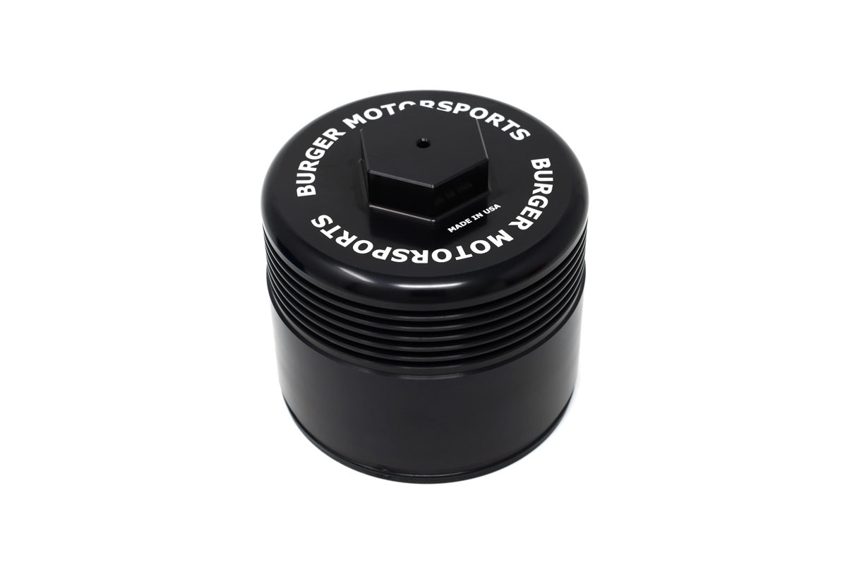 BMS Billet Oil Filter Cover for Subaru WRX, Legacy, & BRZ