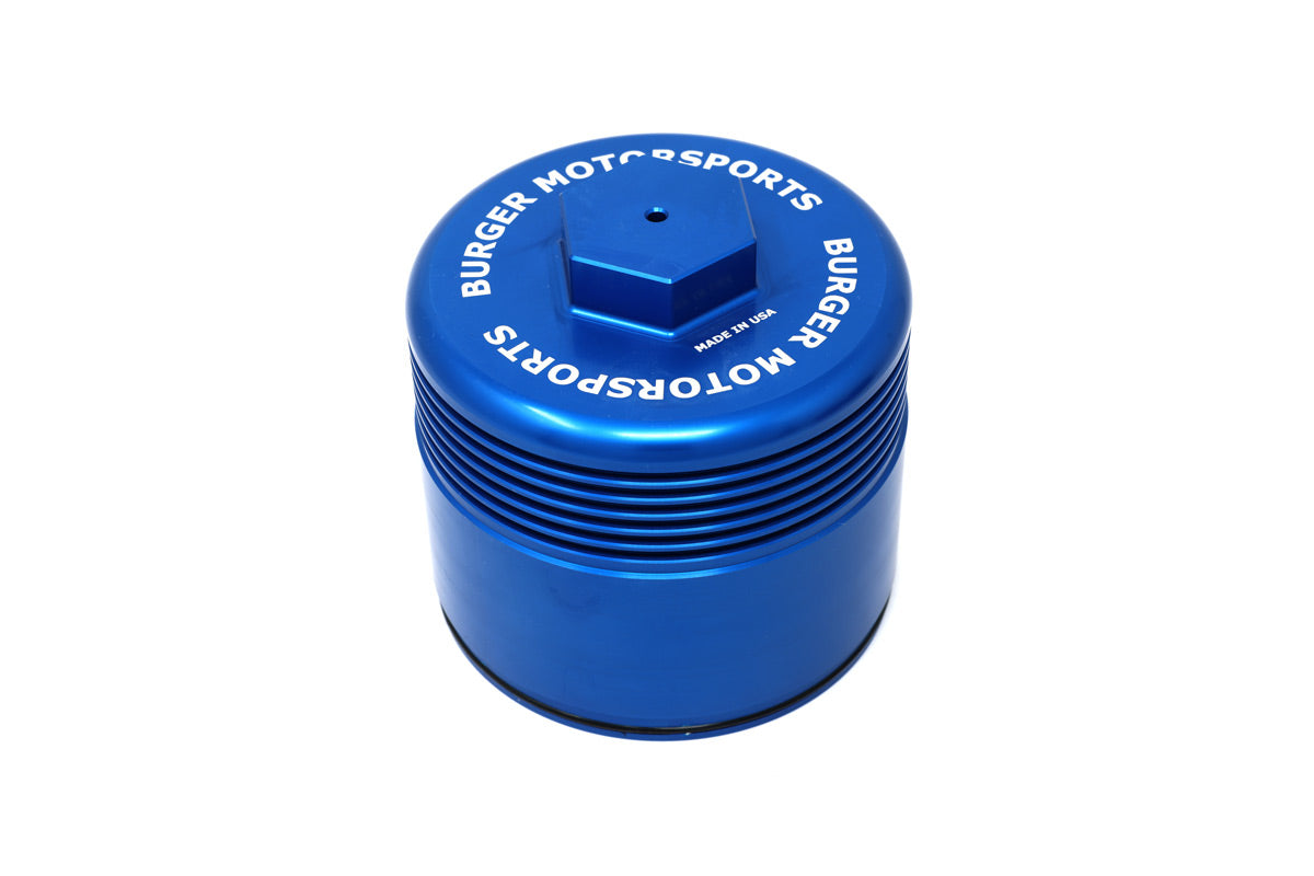 BMS Billet Oil Filter Cover for Subaru WRX, Legacy, & BRZ