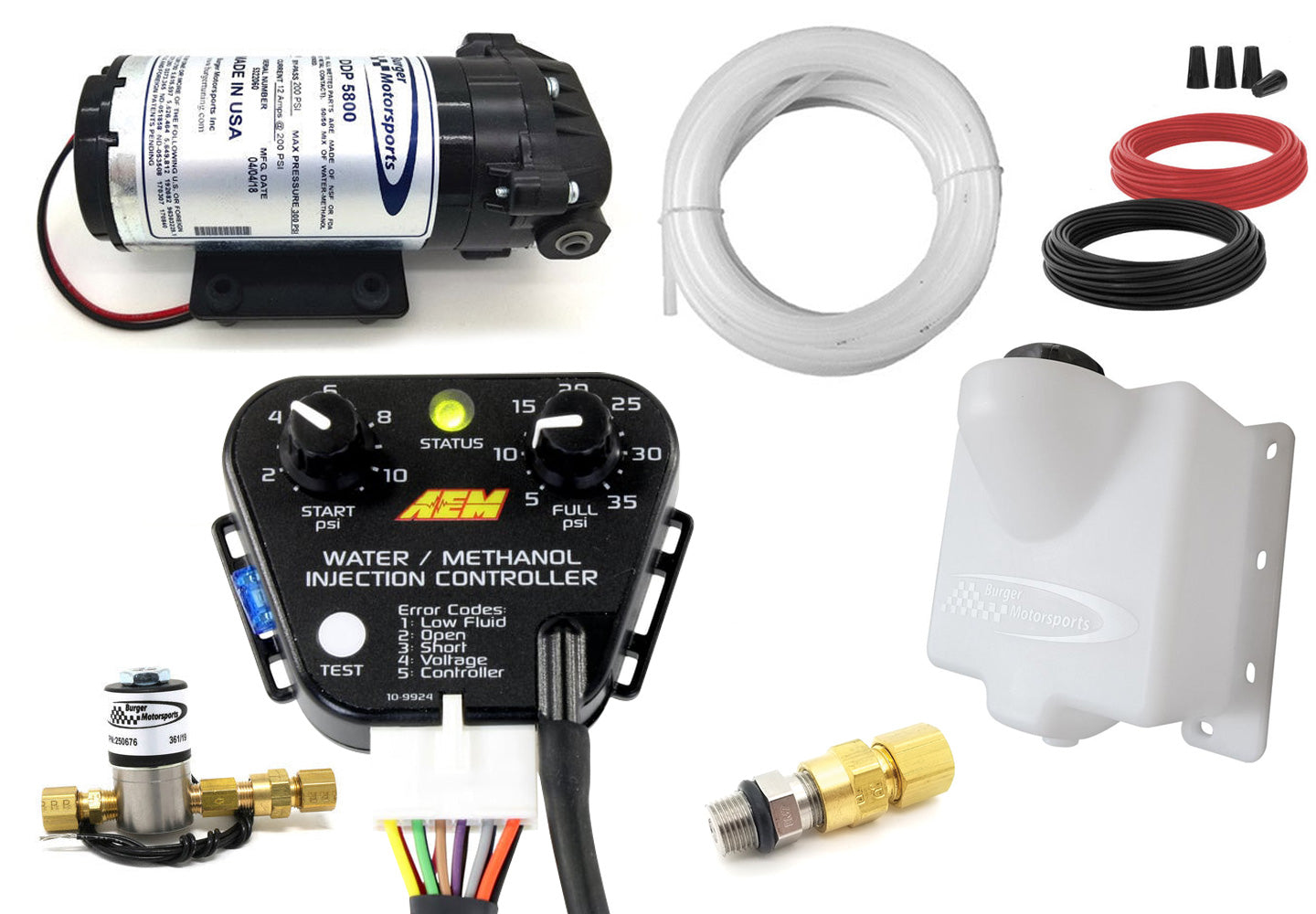 BMS StandAlone Universal Water/Methanol Injection (WMI) Kit with AEM ...