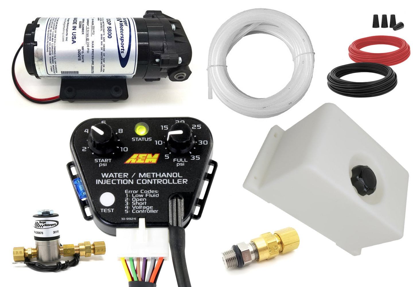 BMS StandAlone Universal Water/Methanol Injection (WMI) Kit with AEM ...