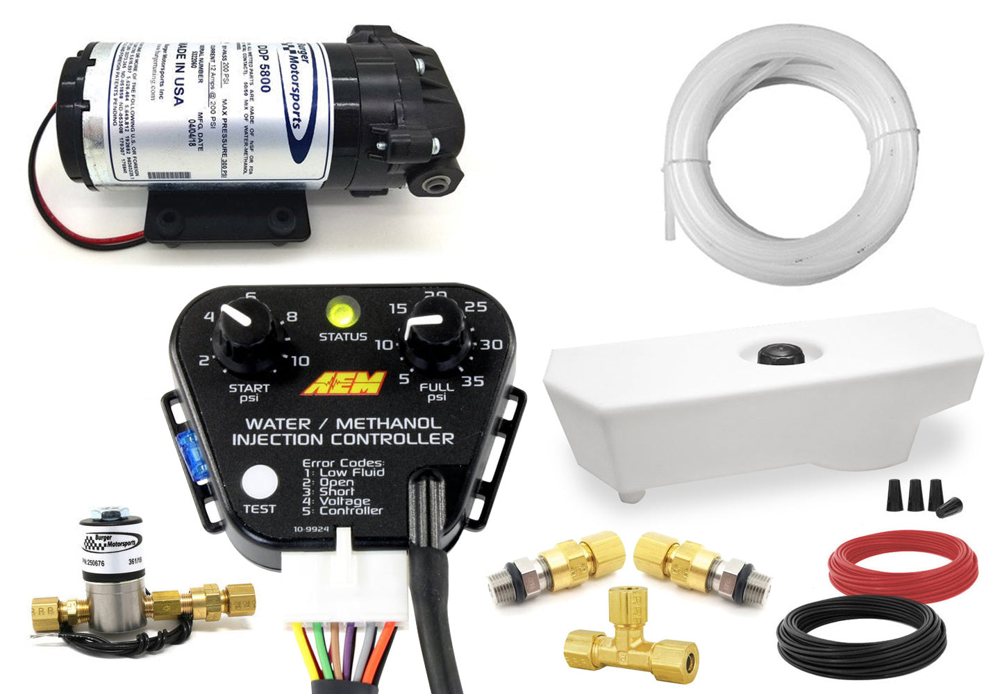 BMS StandAlone Universal Water/Methanol Injection (WMI) Kit with AEM ...