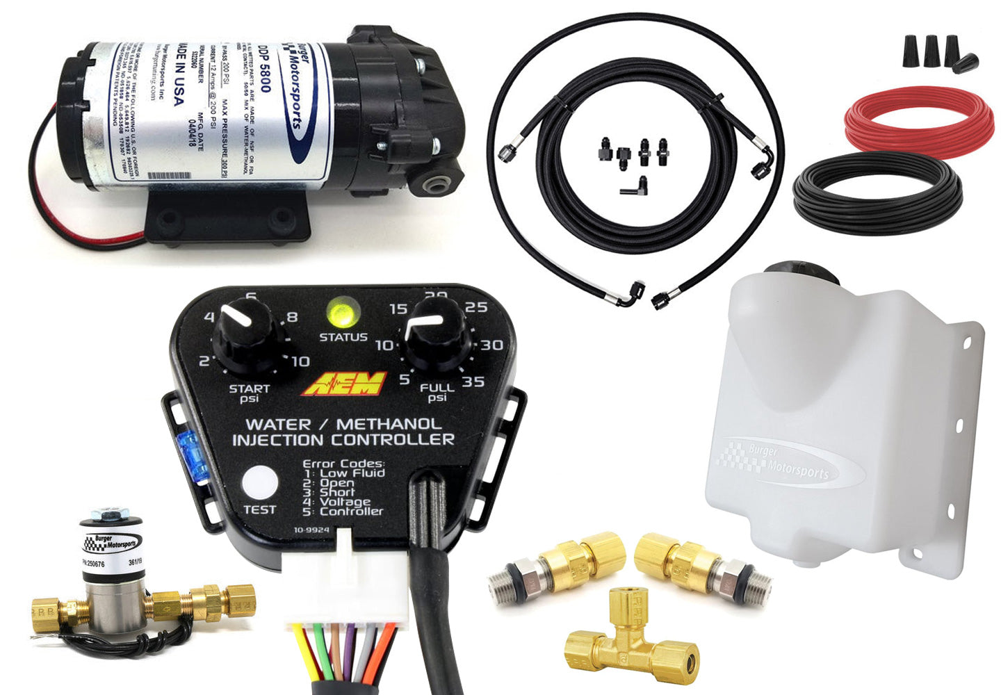 BMS StandAlone Universal Water/Methanol Injection (WMI) Kit with AEM ...