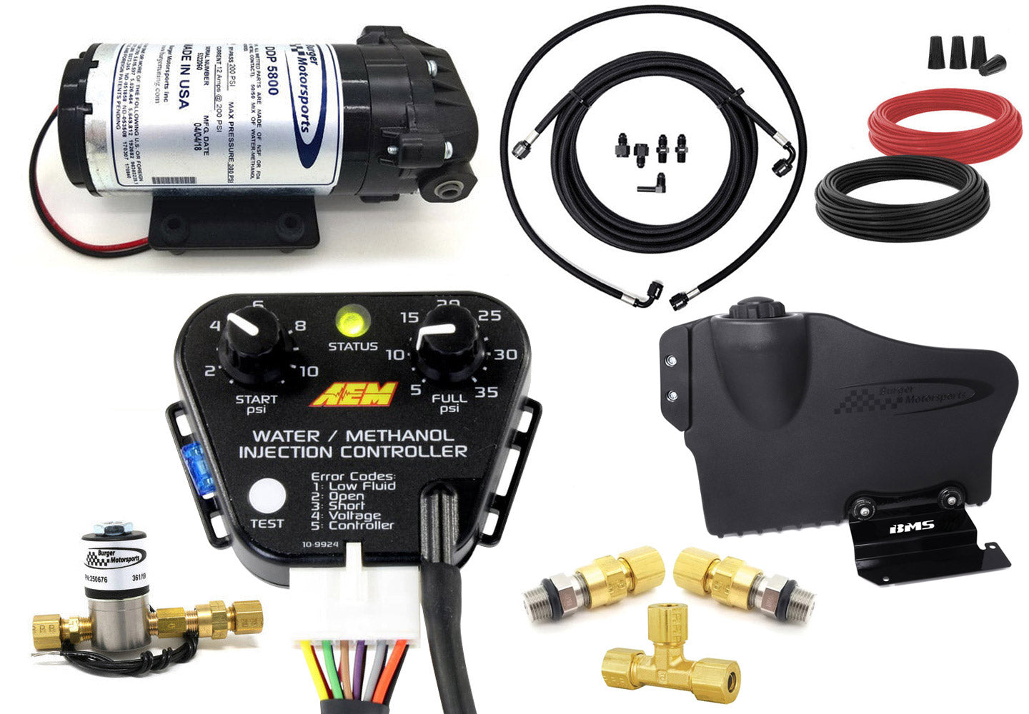 BMS StandAlone Universal Water/Methanol Injection (WMI) Kit with AEM ...