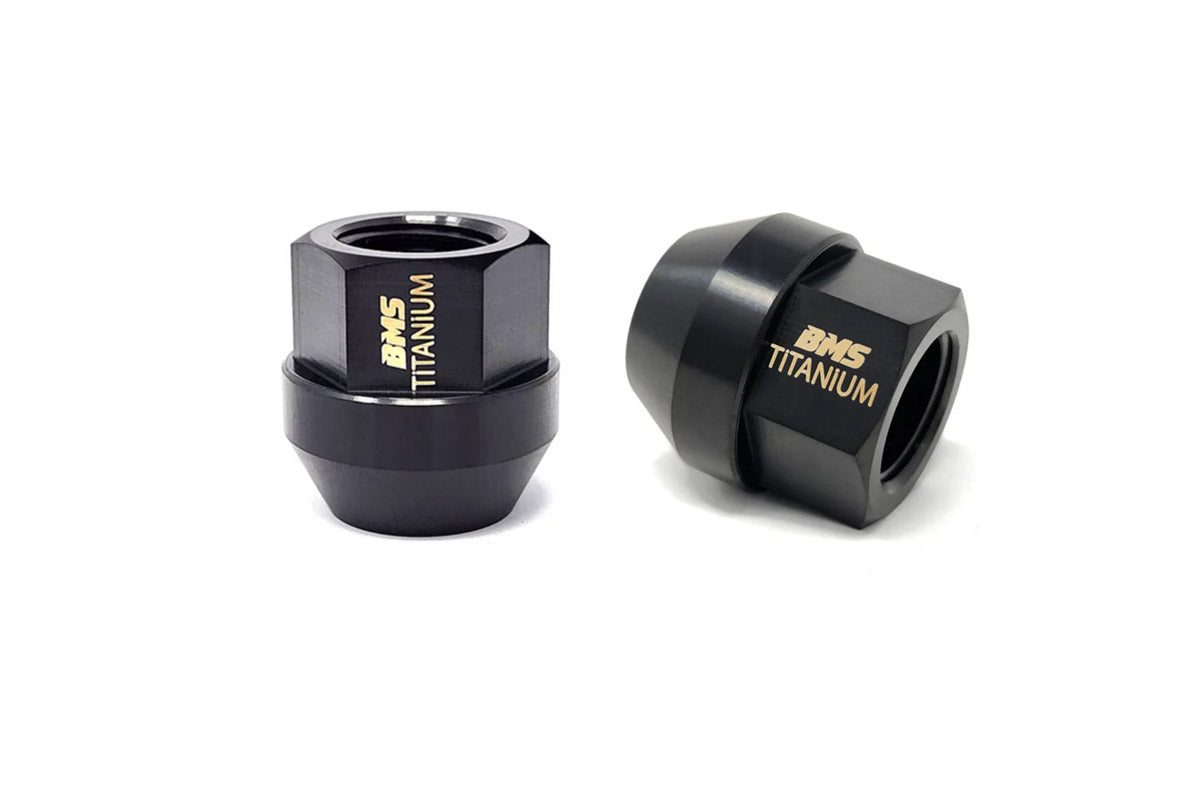 BMS Elite Titanium Lug Nuts for Tesla - 21mm HEX - M14x1.5 - Set