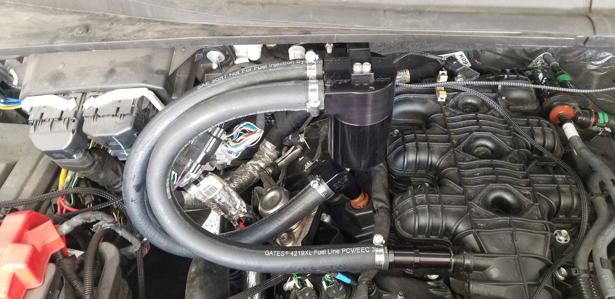 BMS Dual Oil Catch Cans System for Ford F150/Raptor - Burger Motorsports