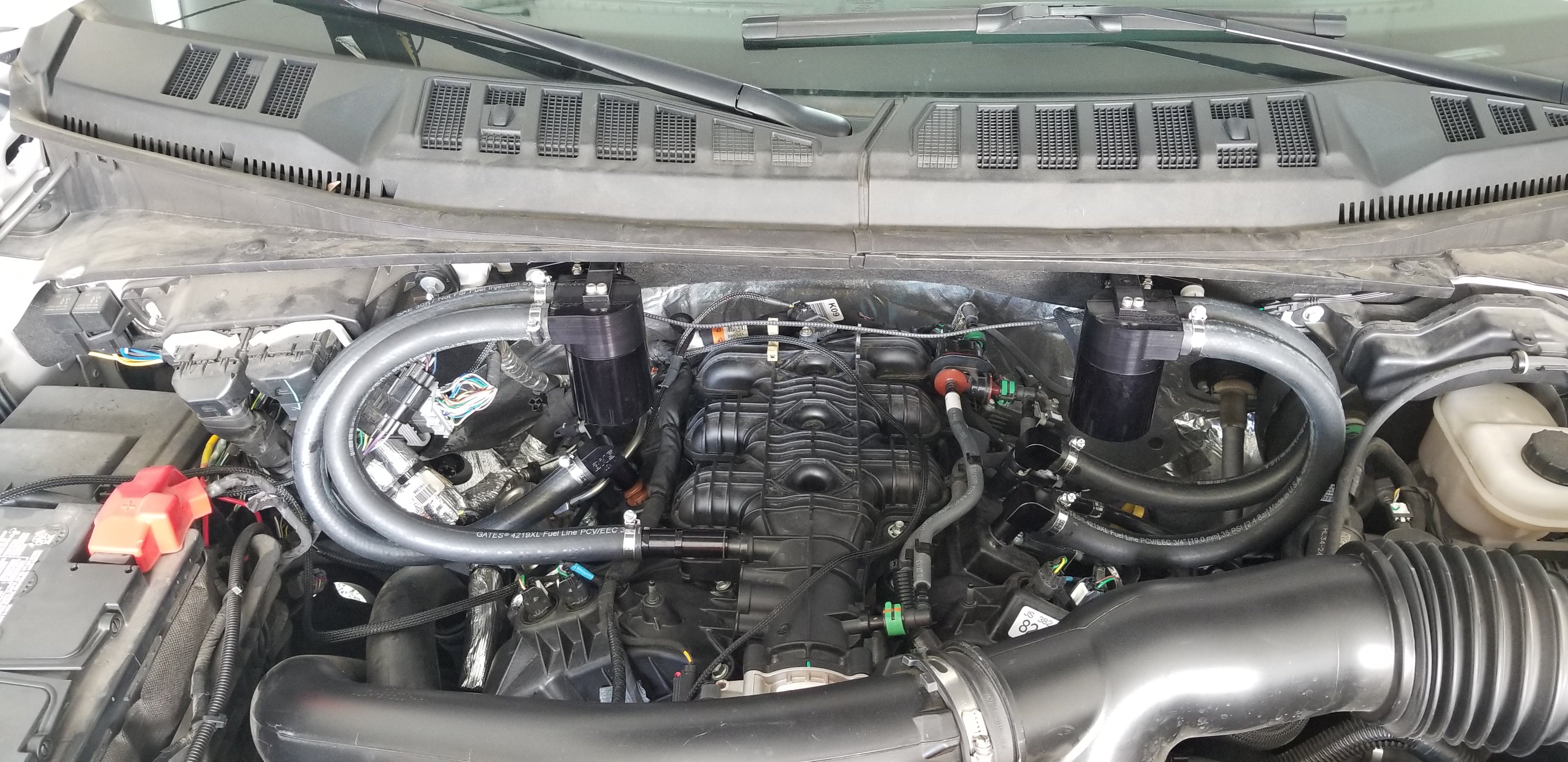 BMS Dual Oil Catch Cans System for Ford F150/Raptor - Burger Motorsports 