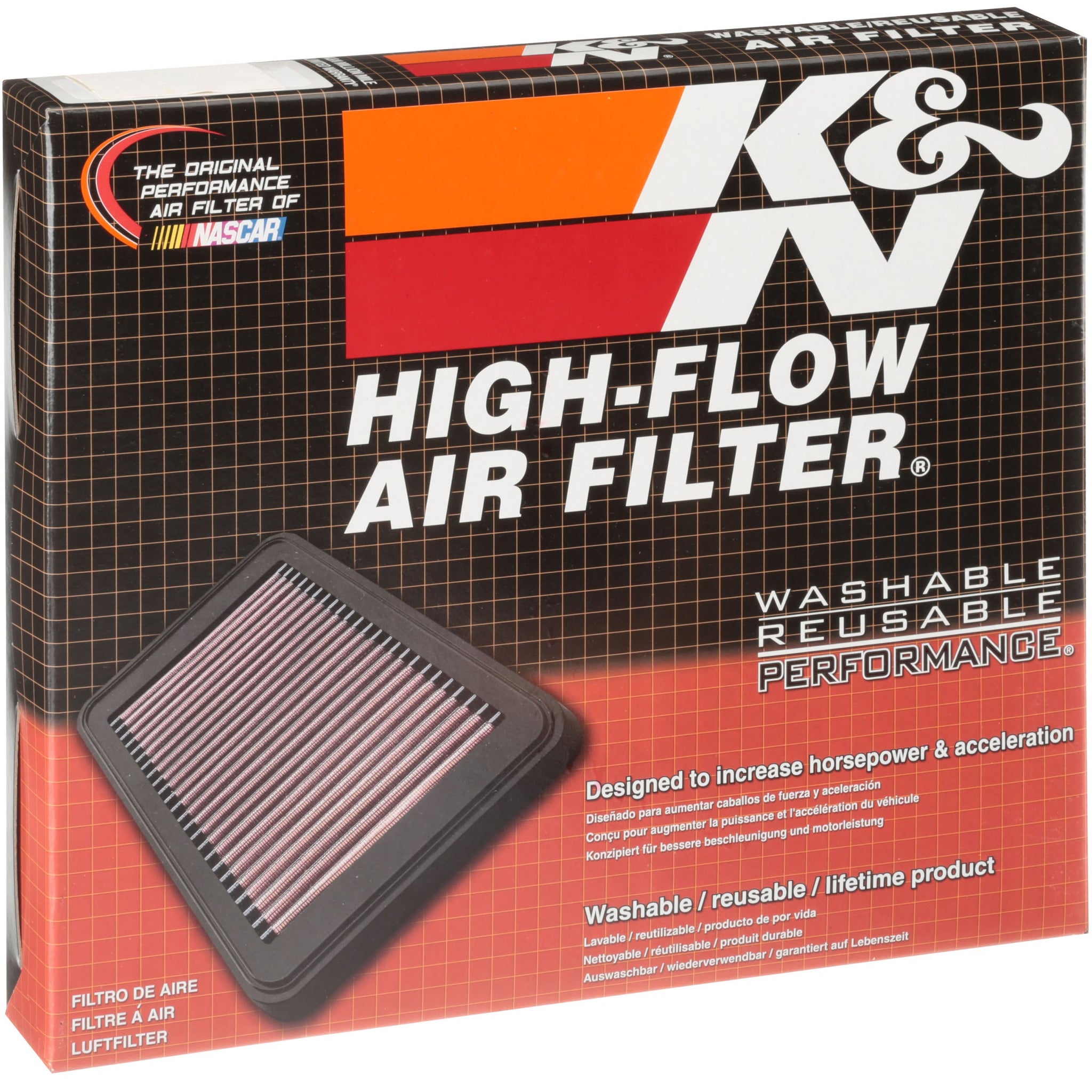 E-2022 - K&N Performance Air Filter - N52 Euro Air Box - E9X 3 Series