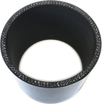 4" ID Straight Silicone Hose Coupler Reinforced High Temp 4-Ply with Clamps