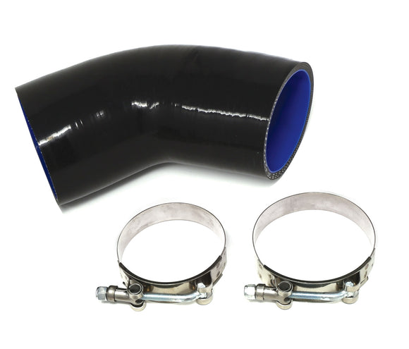N54 / N55 Silicone Chargepipe Elbow and 2 Clamps - Burger Motorsports 