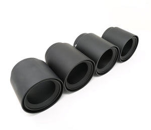 BMS Straight Cut Matte Black Billet Exhaust Tips for 2018+ Aston Martin (set of 4) ***Out of stock***