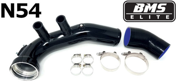 BMS Elite Aluminum Replacement Charge Pipe for N54 BMW 135 / 335 / 535 - Burger Motorsports 