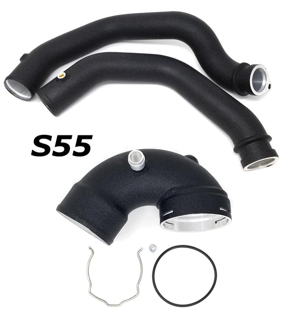 BMS M3/M4 S55 Aluminum Replacement Chargepipes - Burger Motorsports 