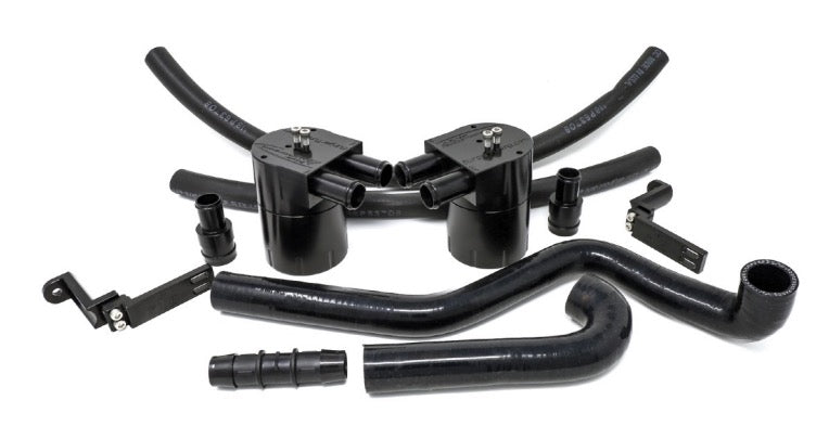 BMS Turbo Double Baffle Oil Catch Can for S63tu BMW M5/M6 - Burger Motorsports 