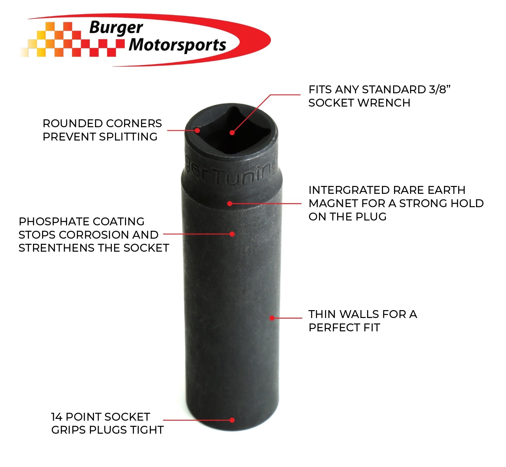 2020+ Toyota Supra - Magnetic Spark Plug Socket - Burger Motorsports 