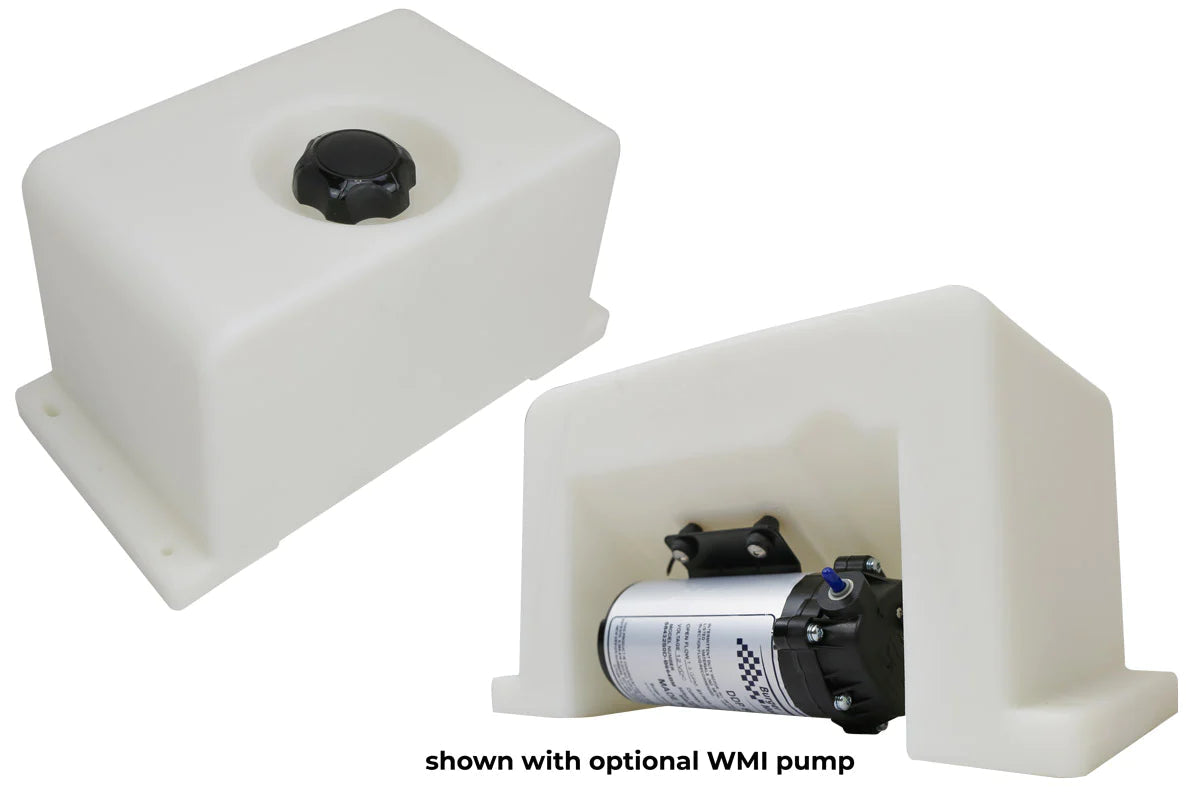 Water Methanol Injection Tanks Water Methanol Injection Tanks. Universal 2 Gallon Trunk Mount Tank with pump mount