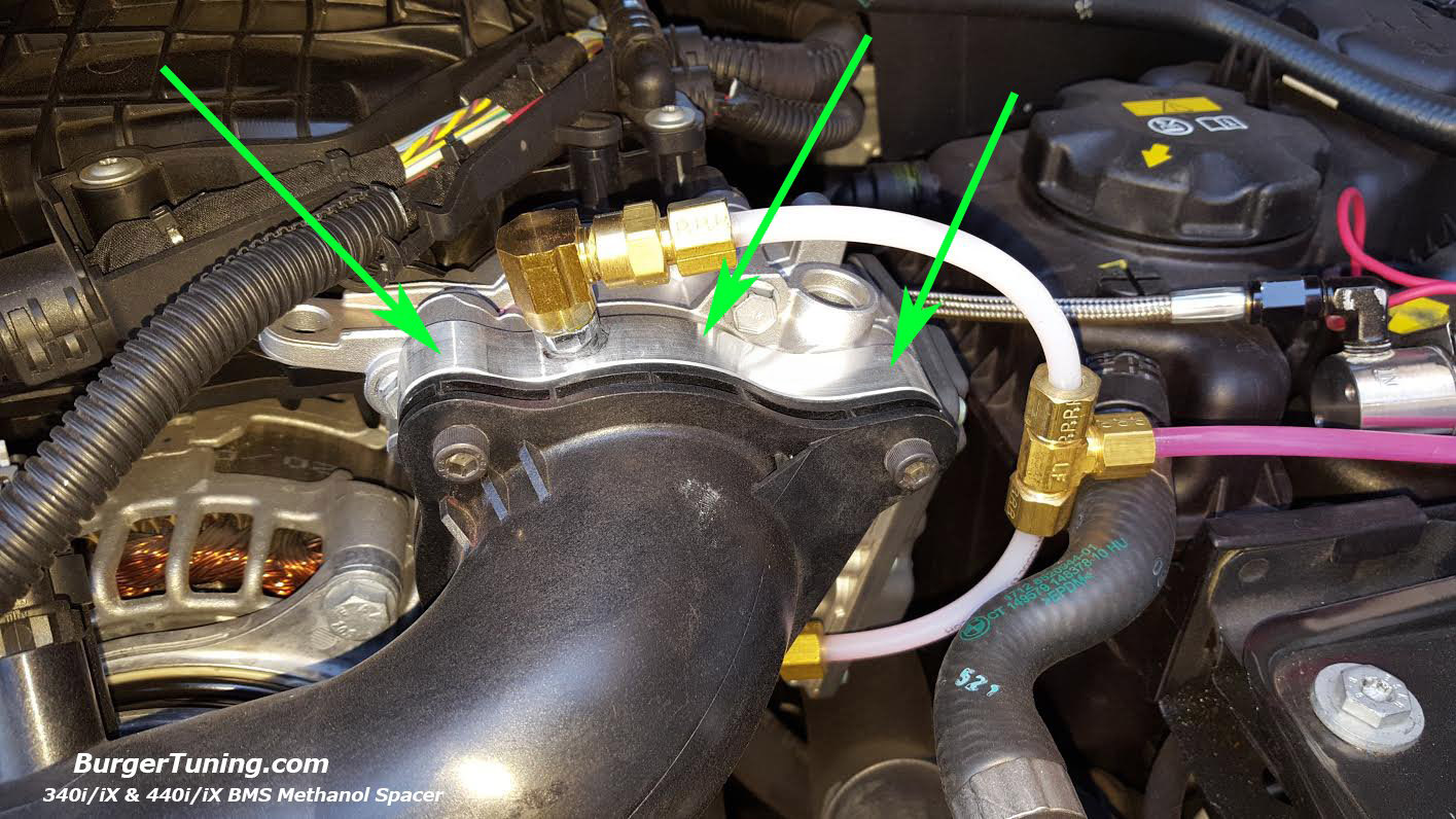 B58 Billet Water Injection Spacer - Burger Motorsports 