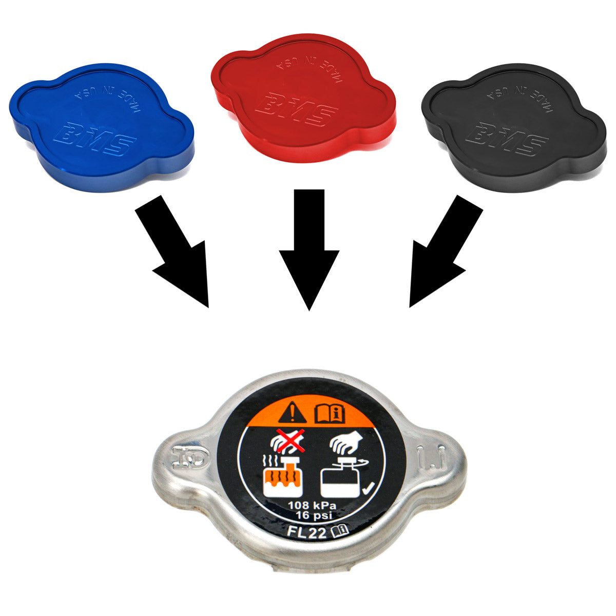 Billet Radiator Cap Cover for Mazda